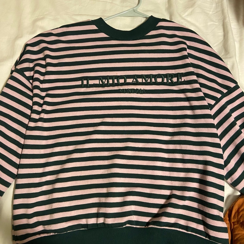 Striped crewneck